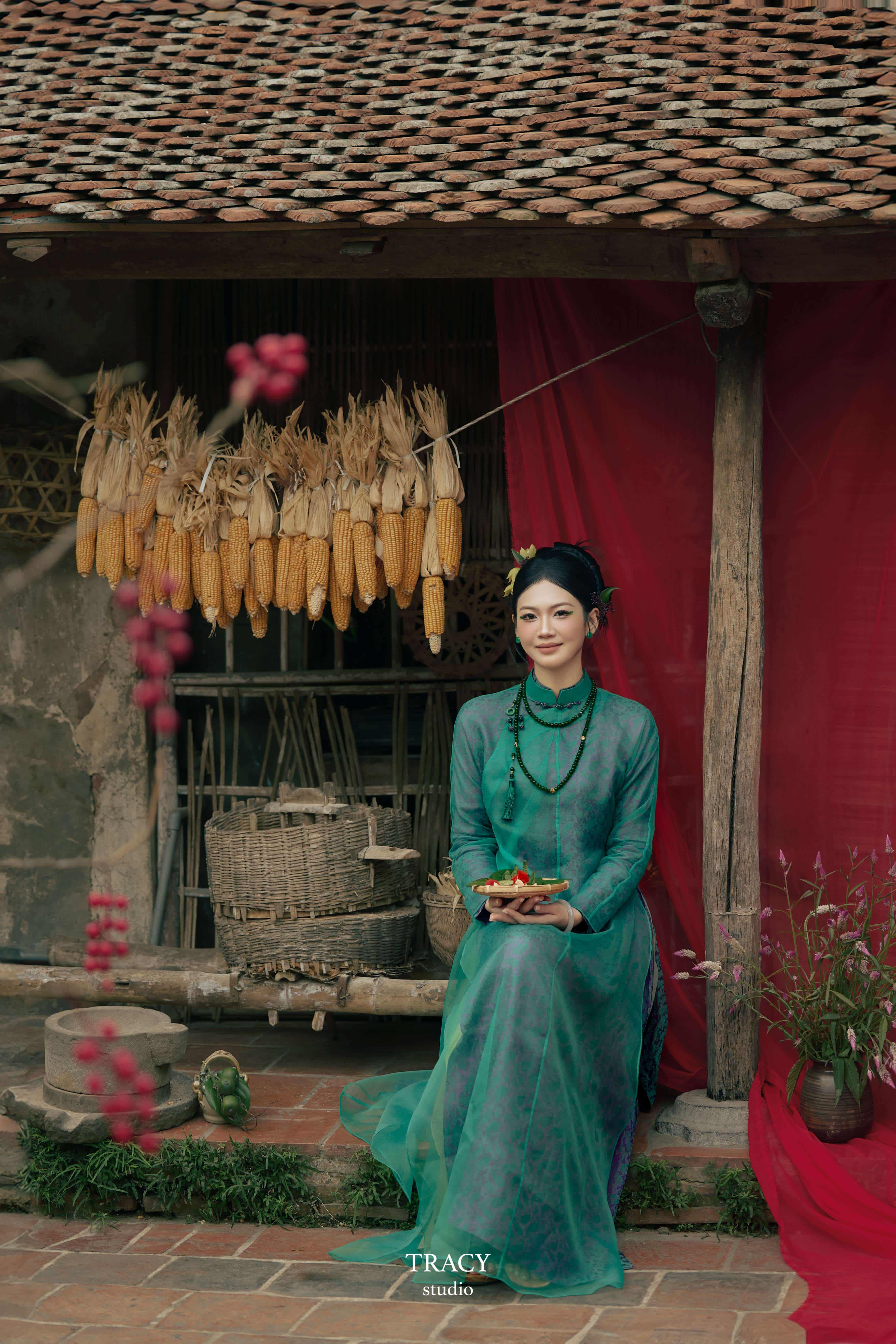 tracy studio chụp concept áo dài anh thư